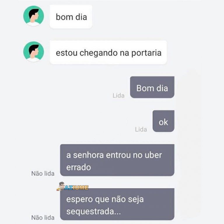 Quando você entra no Uber errado Aziume Blog de humor