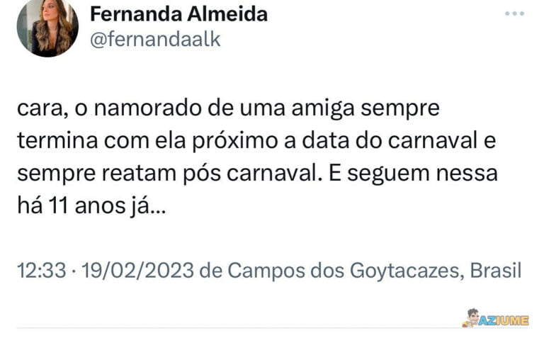 Dica De Namoro Carnaval Aziume Blog De Humor