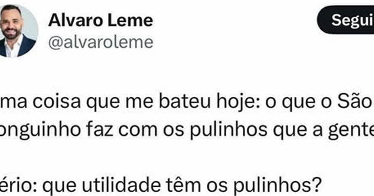 Curiosidade do dia O que São Longuinho faz os pulinhos que a gente