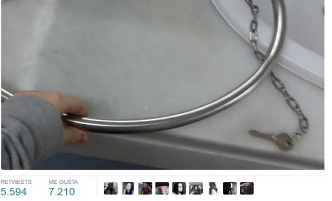 A chave do banheiro