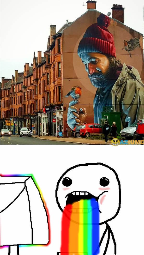 Impressionante arte de rua