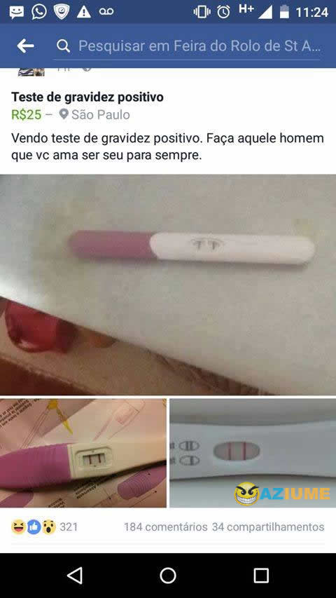 Teste de gravidez