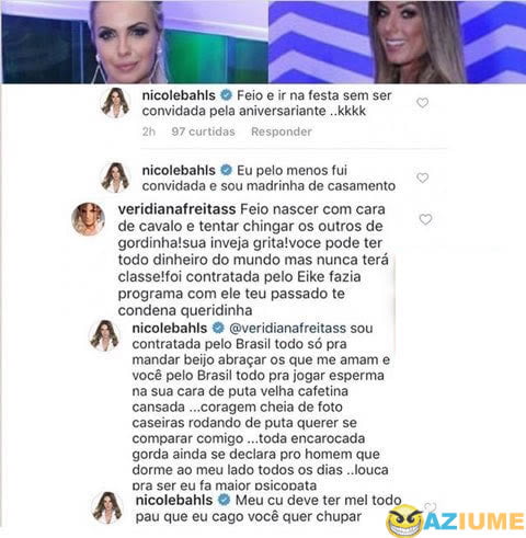 Aquela treta nos comentários