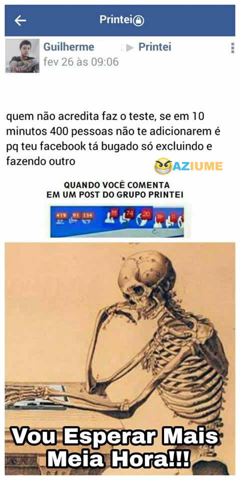 Quem não acredita faz o teste