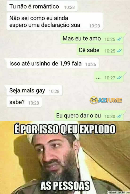 Tu não é romântico