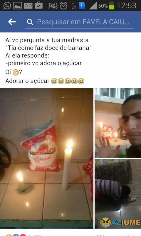 Tia, como faz doce de banana