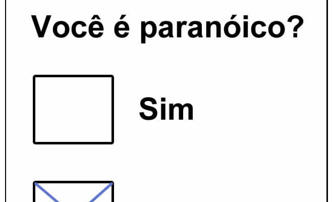 Você é paranóico? Você é paranóico?