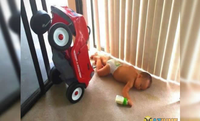 Acidente com bebê Acidente com bebê