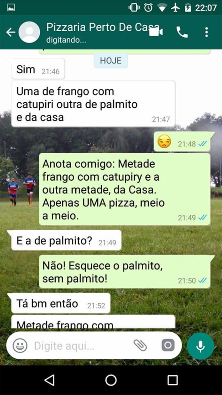 Pedir uma pizza nunca foi tão difícil