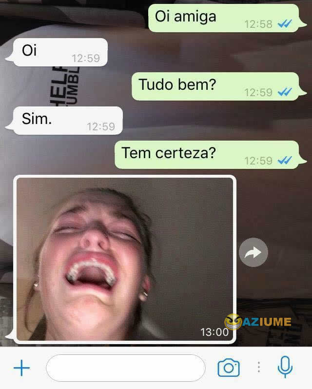 Você está bem?