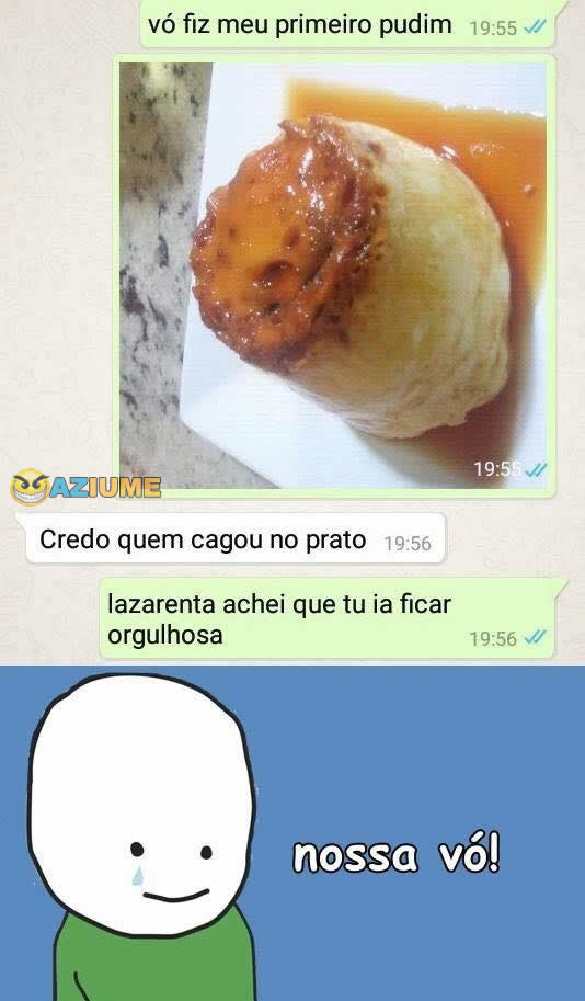 Primeiro pudim que fiz