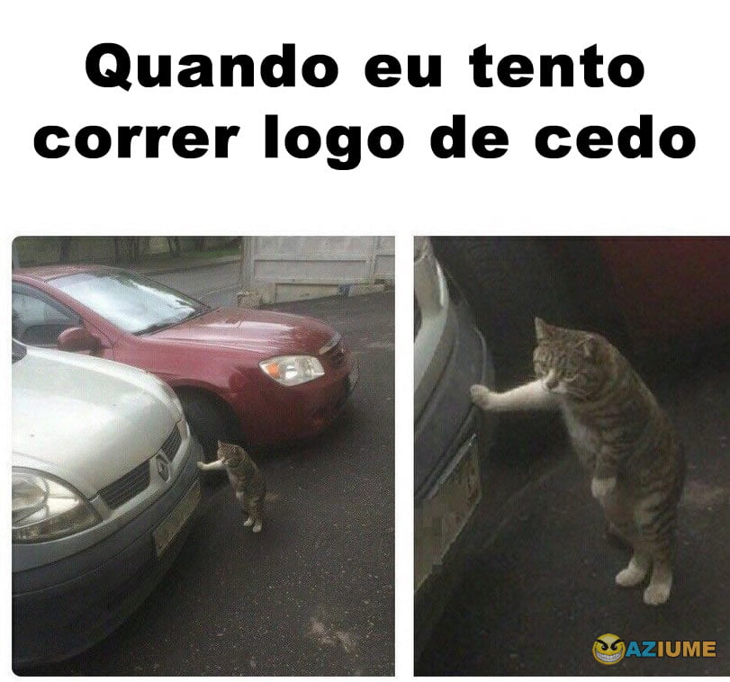 Quando eu tento correr logo de cedo