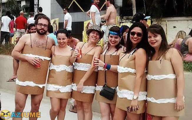 Vai no carnaval de rolo de papel higiênico Vai no carnaval de rolo de papel higiênico