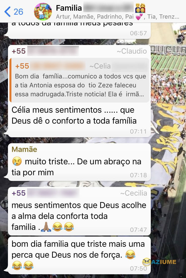 Parentes se confundindo com emojis Parentes se confundindo com emojis