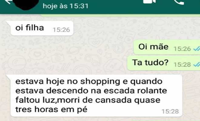 Apenas minha mãe no shop