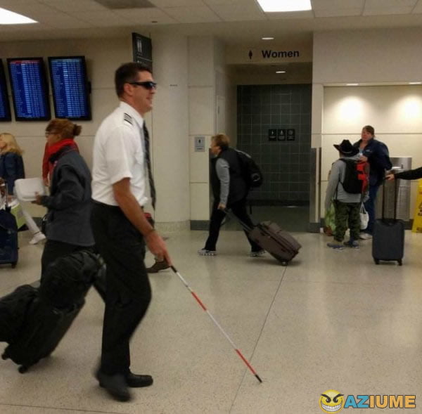 Um piloto com senso de humor Um piloto com senso de humor