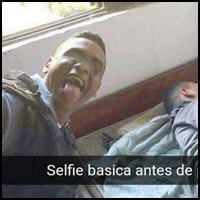 Selfie com o meliante Selfie com o meliante