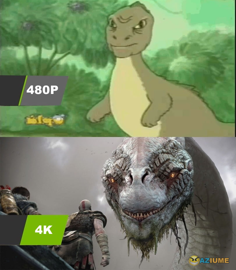 A grande diferença de 480P para 4K A grande diferença de 480P para 4K