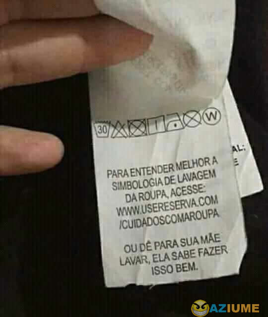 Entender melhor a simbologia de lavagem