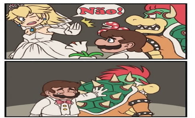 Quando a princesa rejeitou o Mario