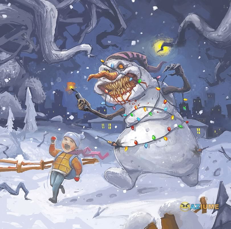 Boneco de neve de um mundo paralelo Boneco de neve de um mundo paralelo