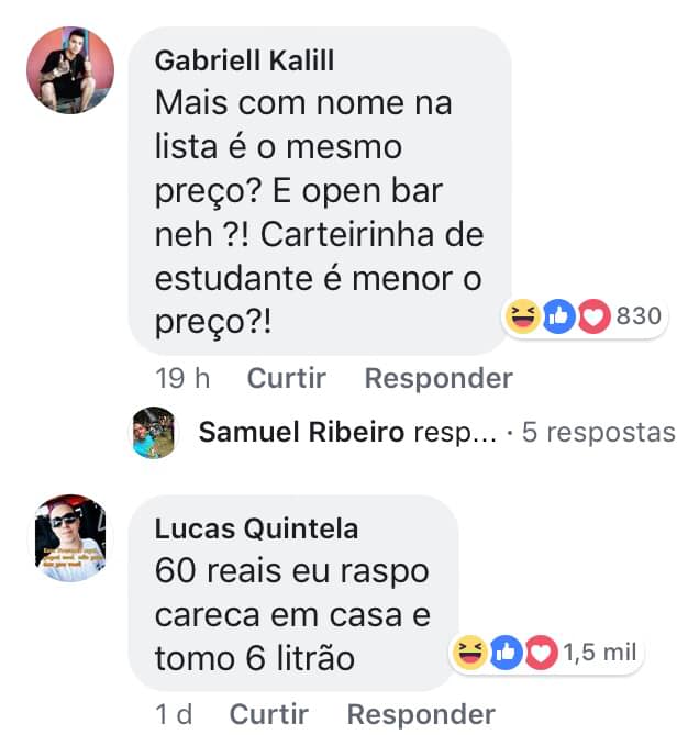 Os comentários são os melhores