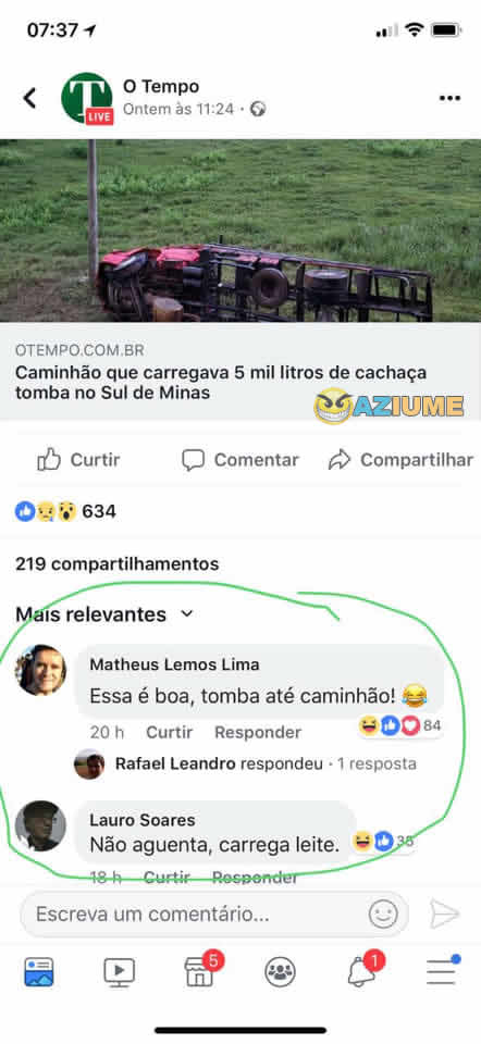 Da série: quando o comentário é melhor que a notícia Da série: quando o comentário é melhor que a notícia