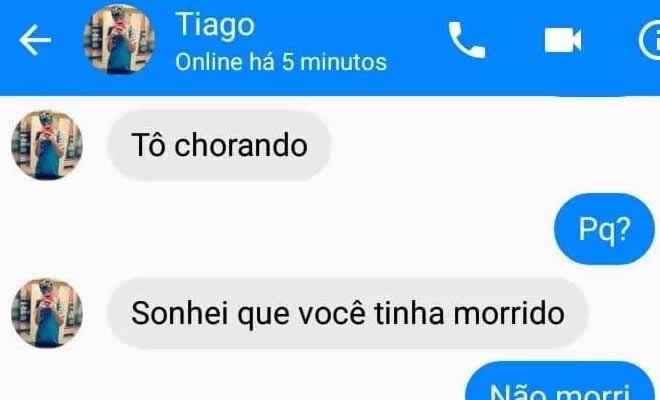Sonhei que você tinha morrido