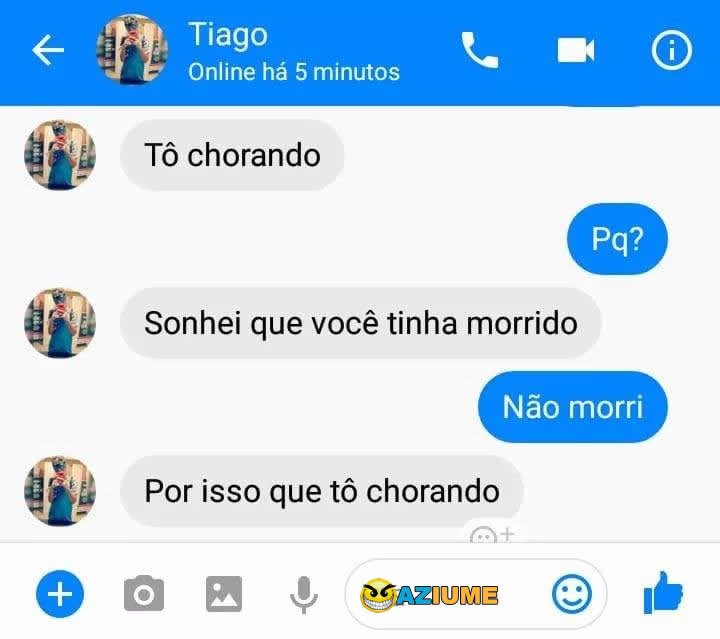 Sonhei que você tinha morrido