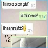 Manda um foto no banho gata