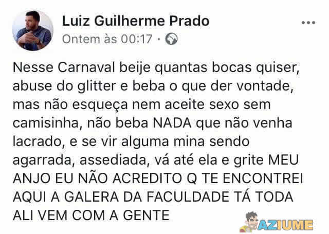 Dica para o carnaval