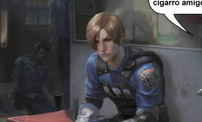 Enquanto isso no novo Resident Evil 2