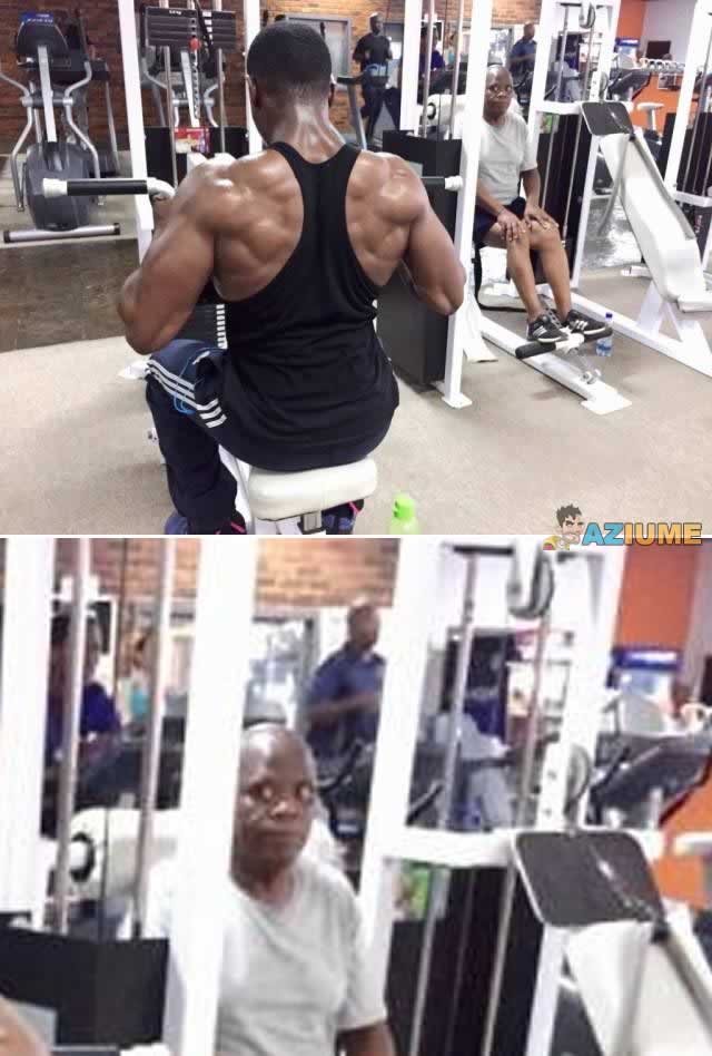 Quando um frango começa ir na academia