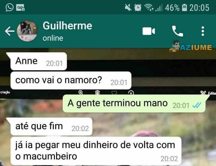 Quando a macumba da certo