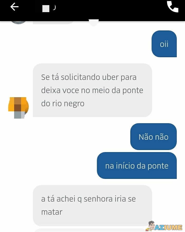 Quando o uber é cabreiro