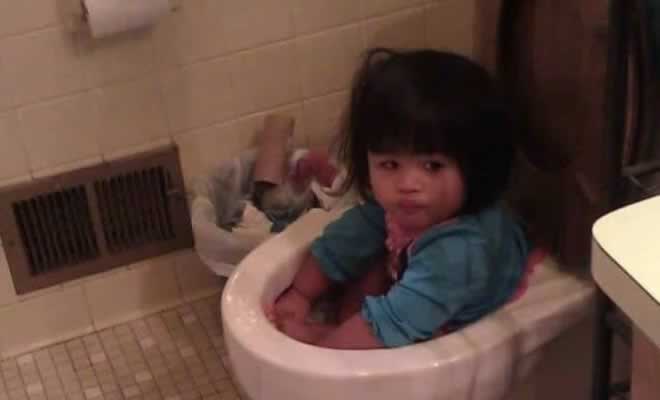 Criança ficou muito quieta