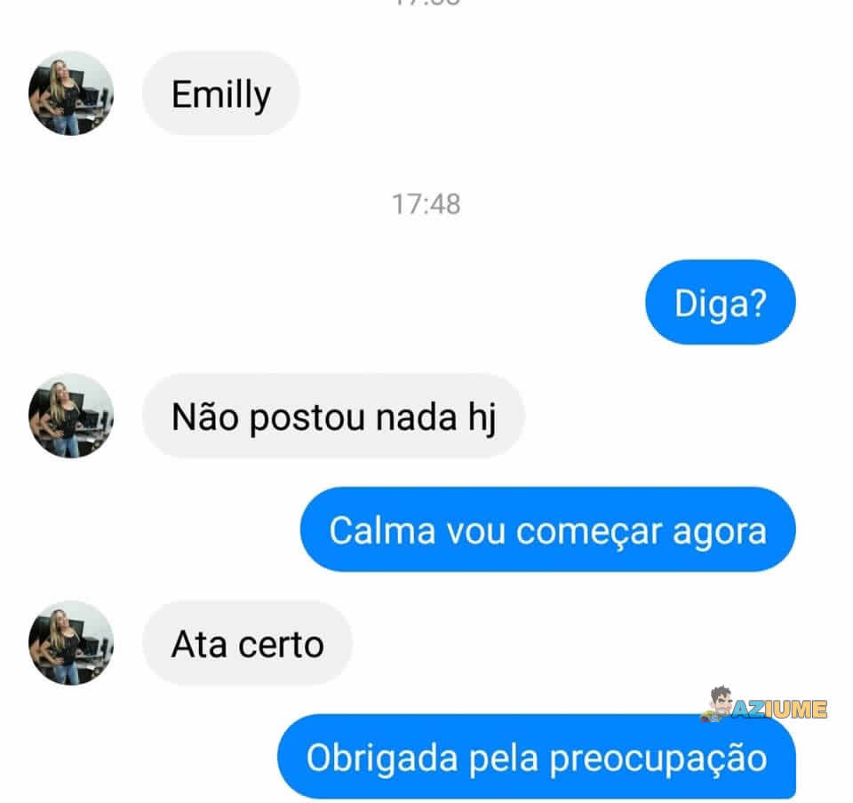 Aquela preocupação com a amiga