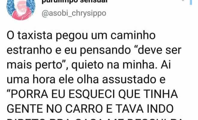 Quando o taxista comete um grande erro Quando o taxista comete um grande erro