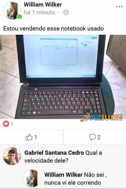 Nunca vi ele correndo