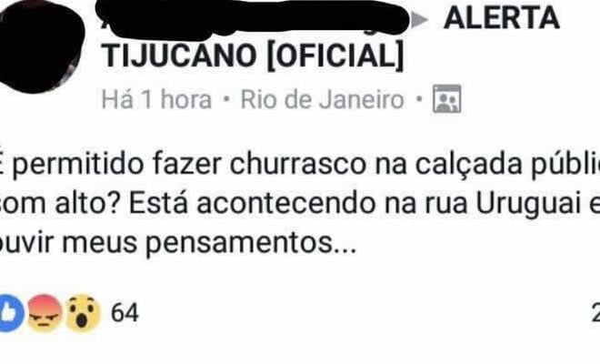 É permitido fazer churrasco na calçada pública?