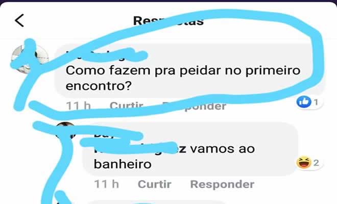 Como faço para peidar no encontro? Como faço para peidar no encontro?