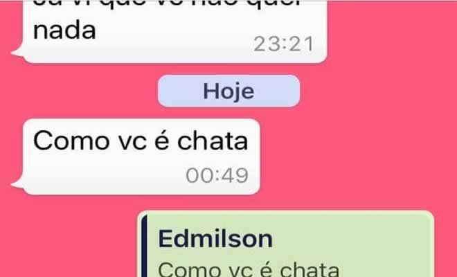Como você é chata Como você é chata