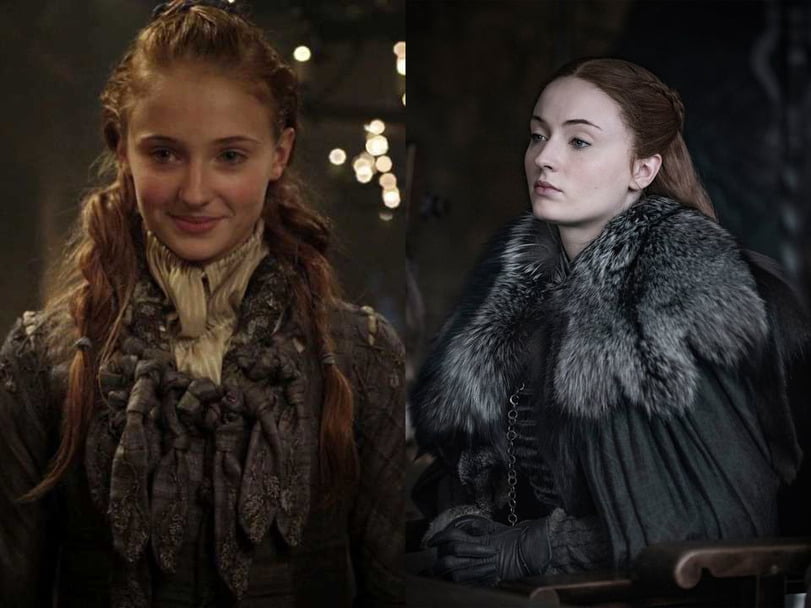 Evolução dos personagens de Game of Thrones