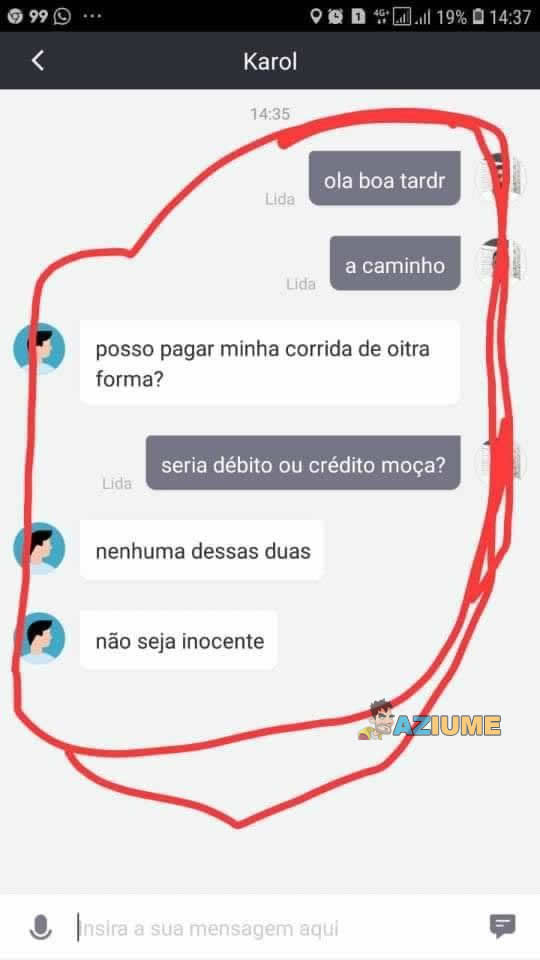 Posso pagar minha corrida de outra forma? Posso pagar minha corrida de outra forma?