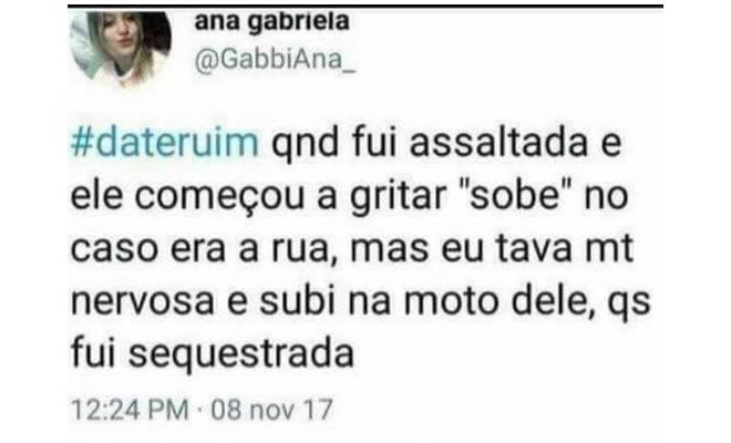 Quase fui sequestrada