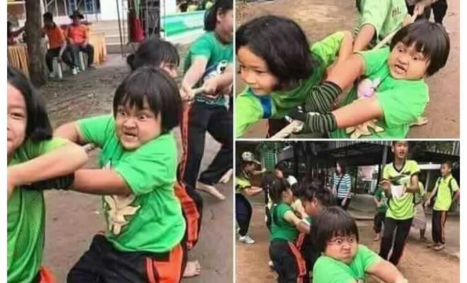 Com muito sofrimento e cara feia
