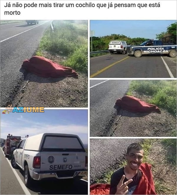 Como não tirar uma soneca na rua
