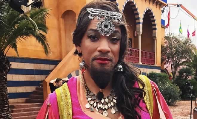 Will Smith no set de Aladdin Will Smith no set de Aladdin