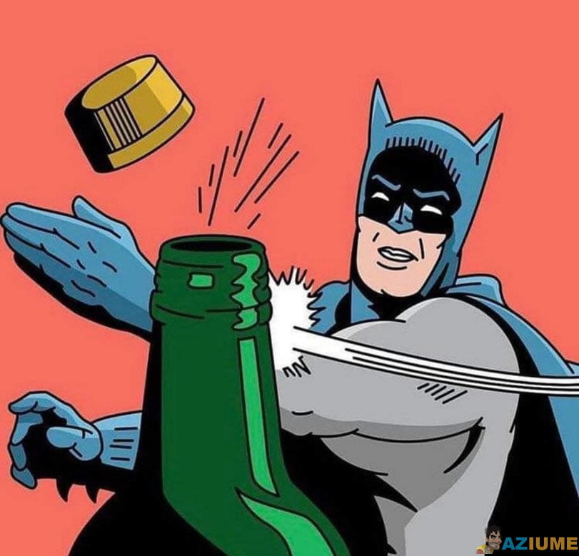 Batman realiza o desafio da tampa da garrafa