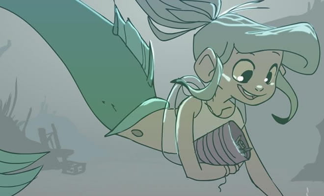 Enquanto isso no fundo do mar